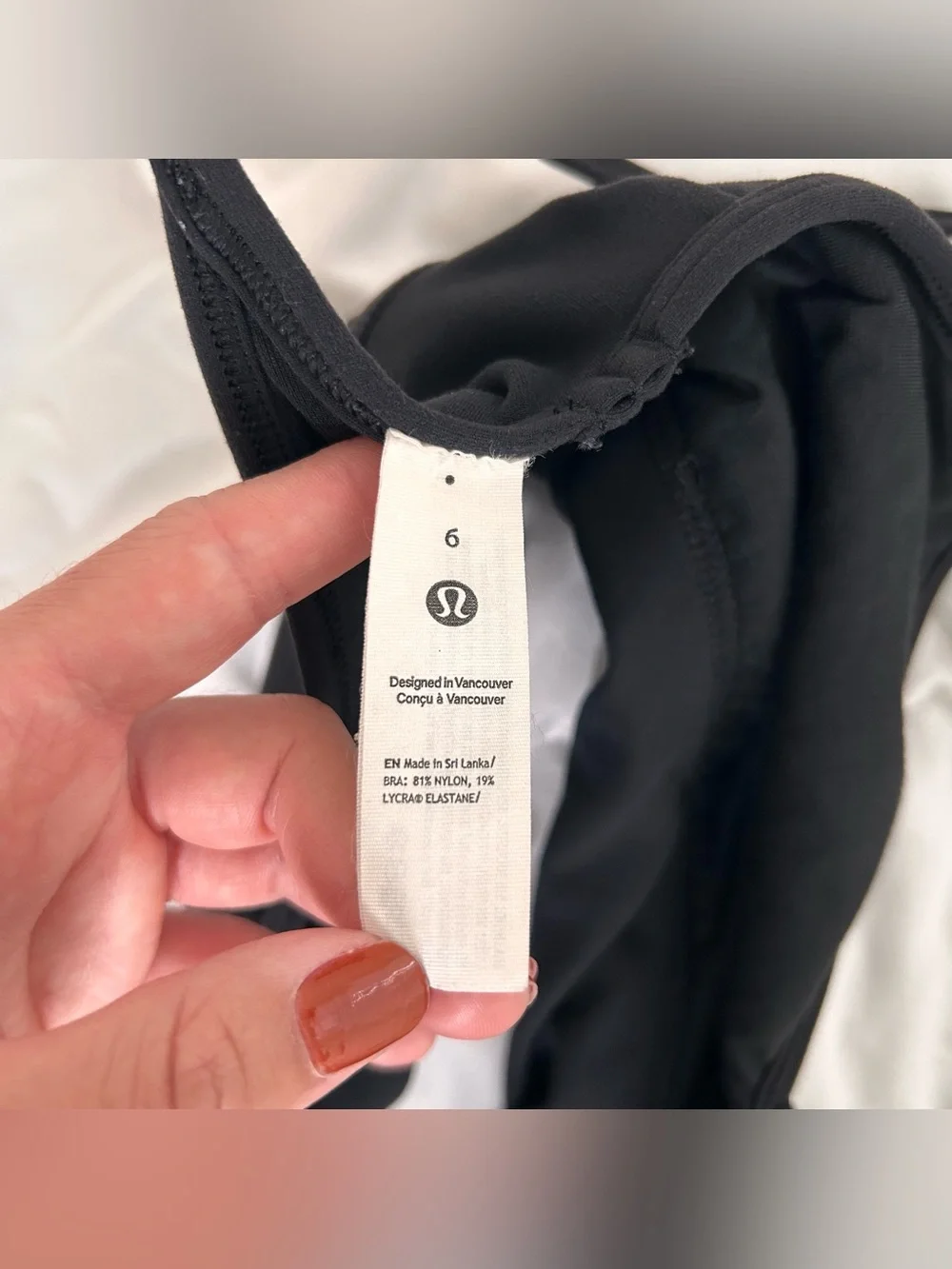Lululemon Align Sweetheart Bra *Light Support, A/B Cup Black 6
